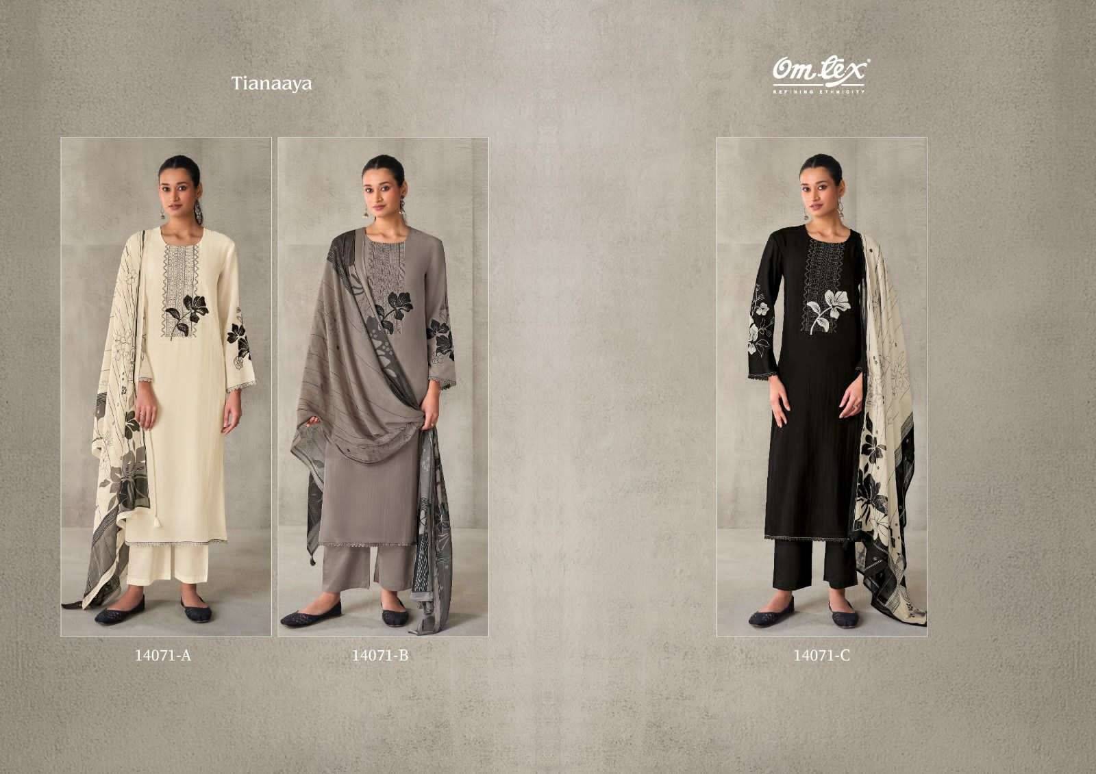 TIANAAYA By OMTEX 14071 Series Beautiful Festive Suits Stylish Colorful Fancy Casual Wear PREMIUM MAL CHANDERI SILK Dresses At Wholesale Price